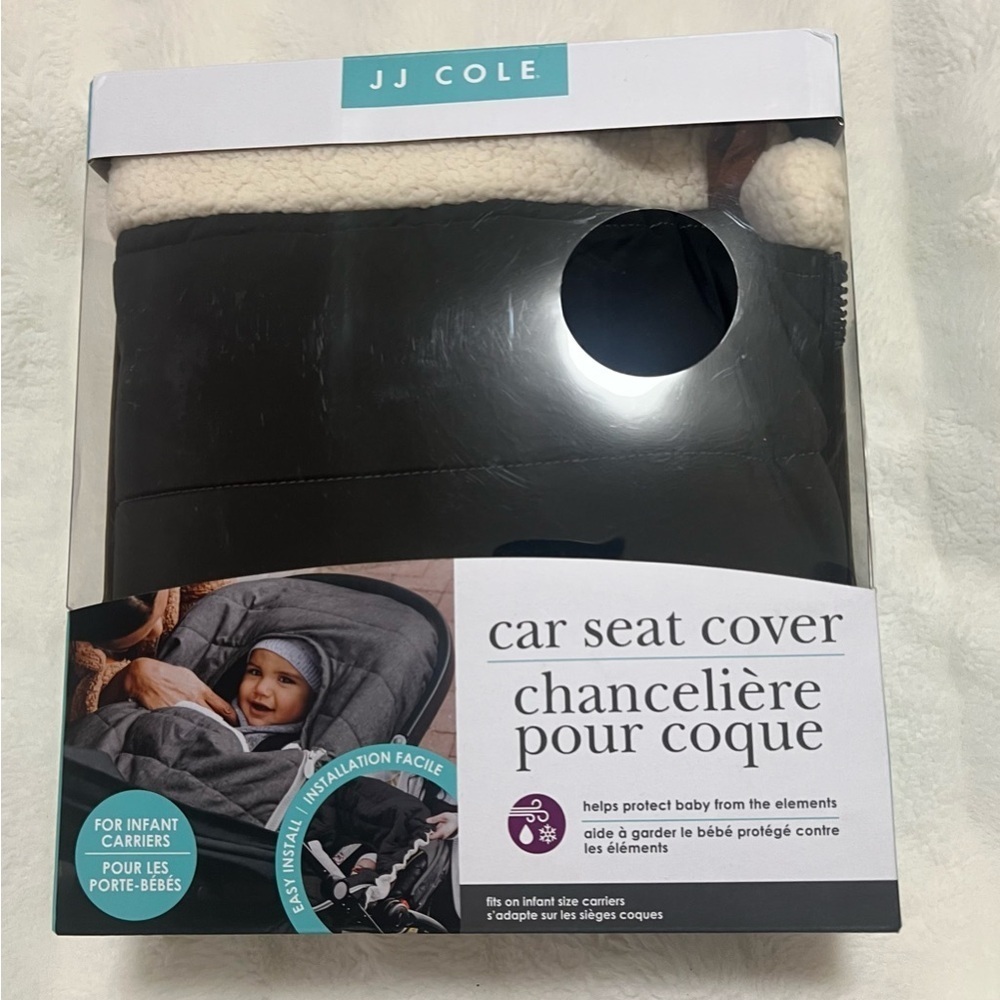 JJ Cole Black Car Seat Cover